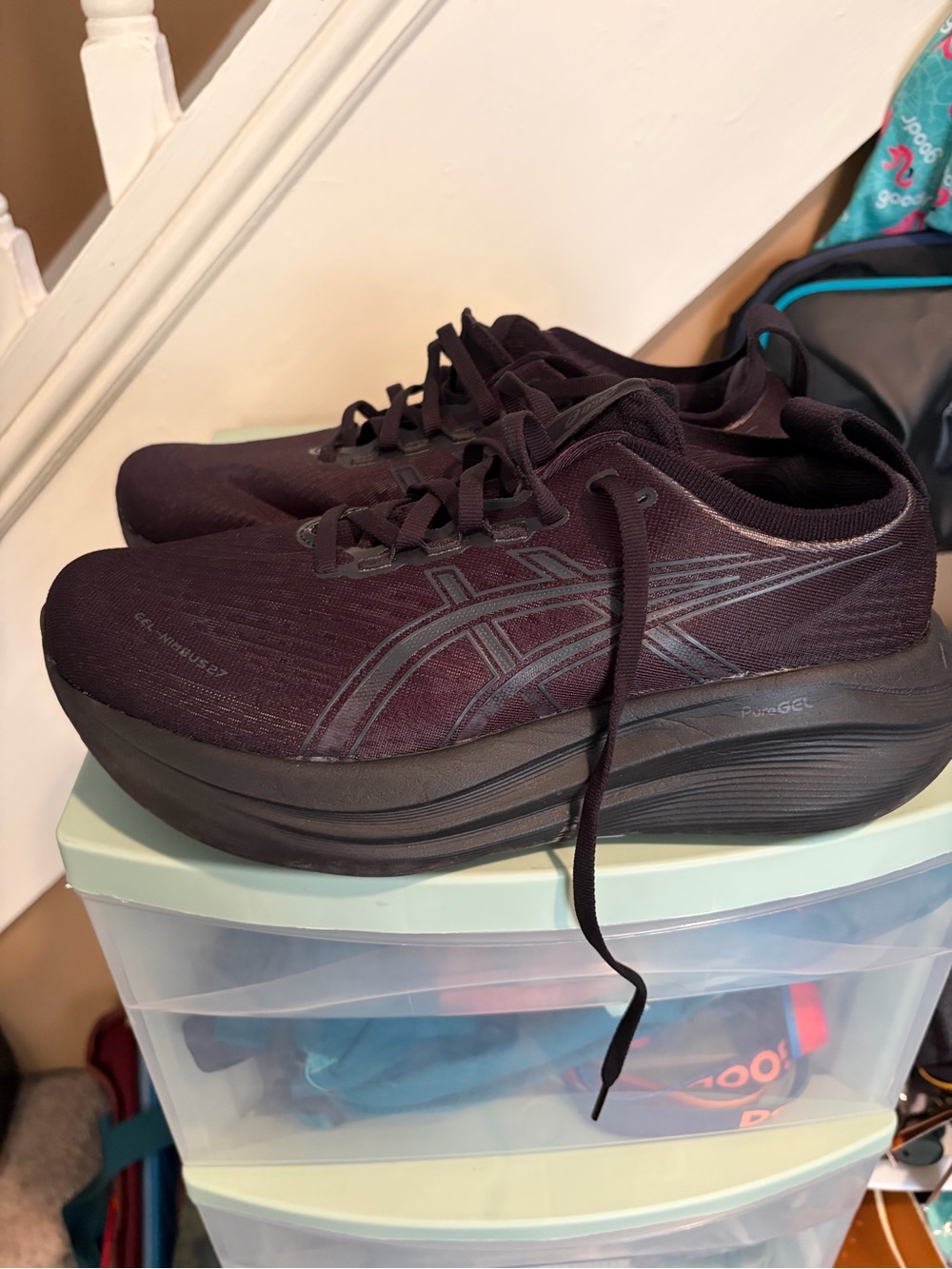 ASICS Women's Road Running Shoes - gel nimbus 27 wide - Picture 2 of 5